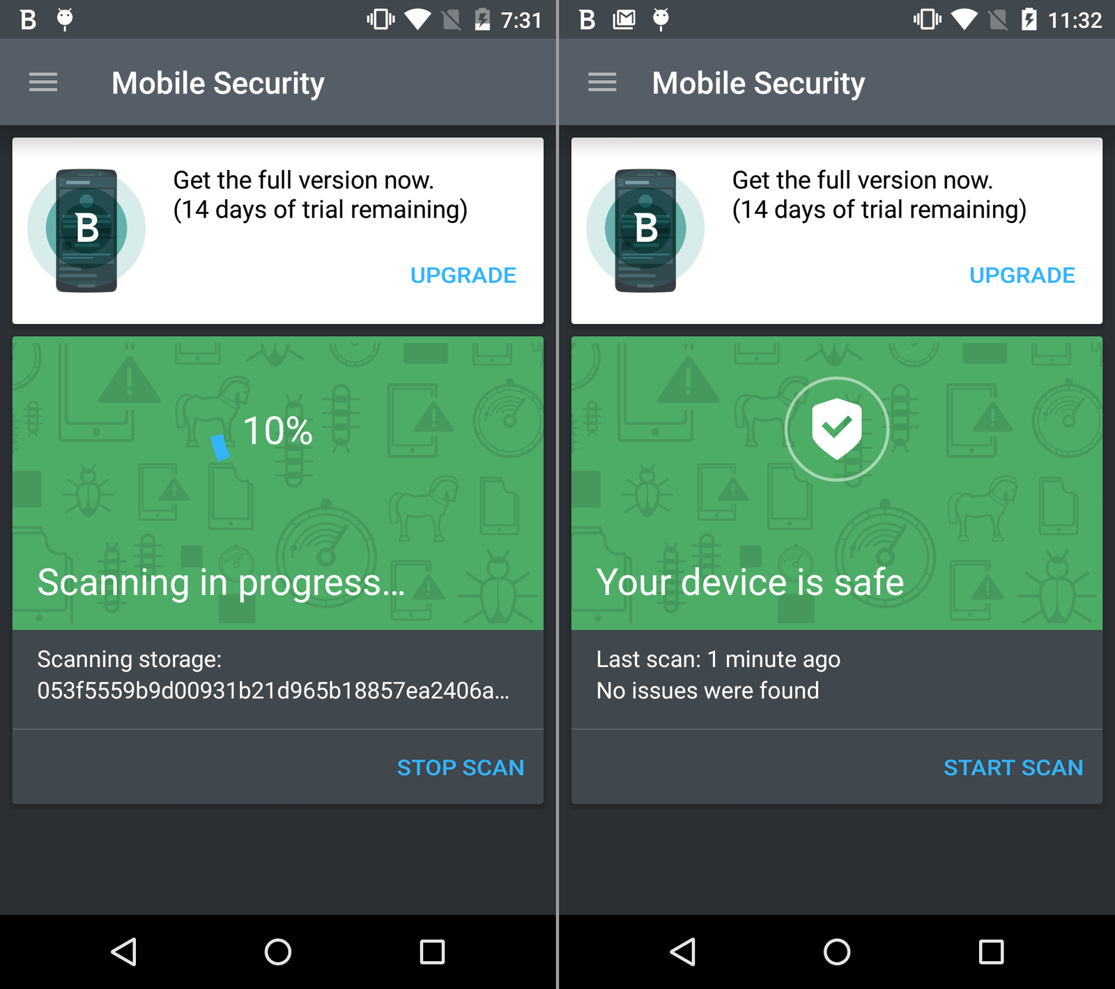 Bitdefender app for android phone